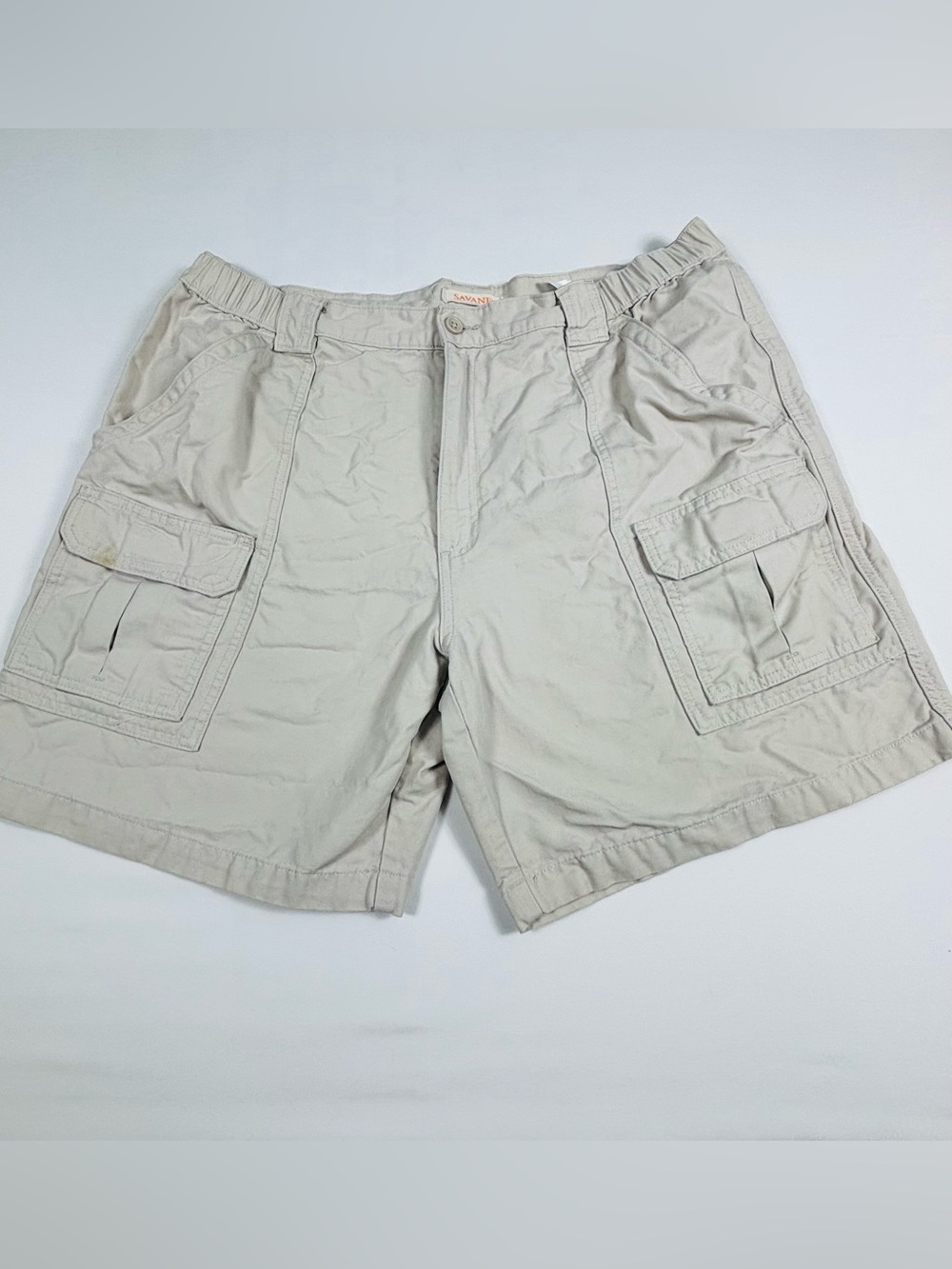 Men’s Cargo Shorts in Light Khaki M615 Flaw